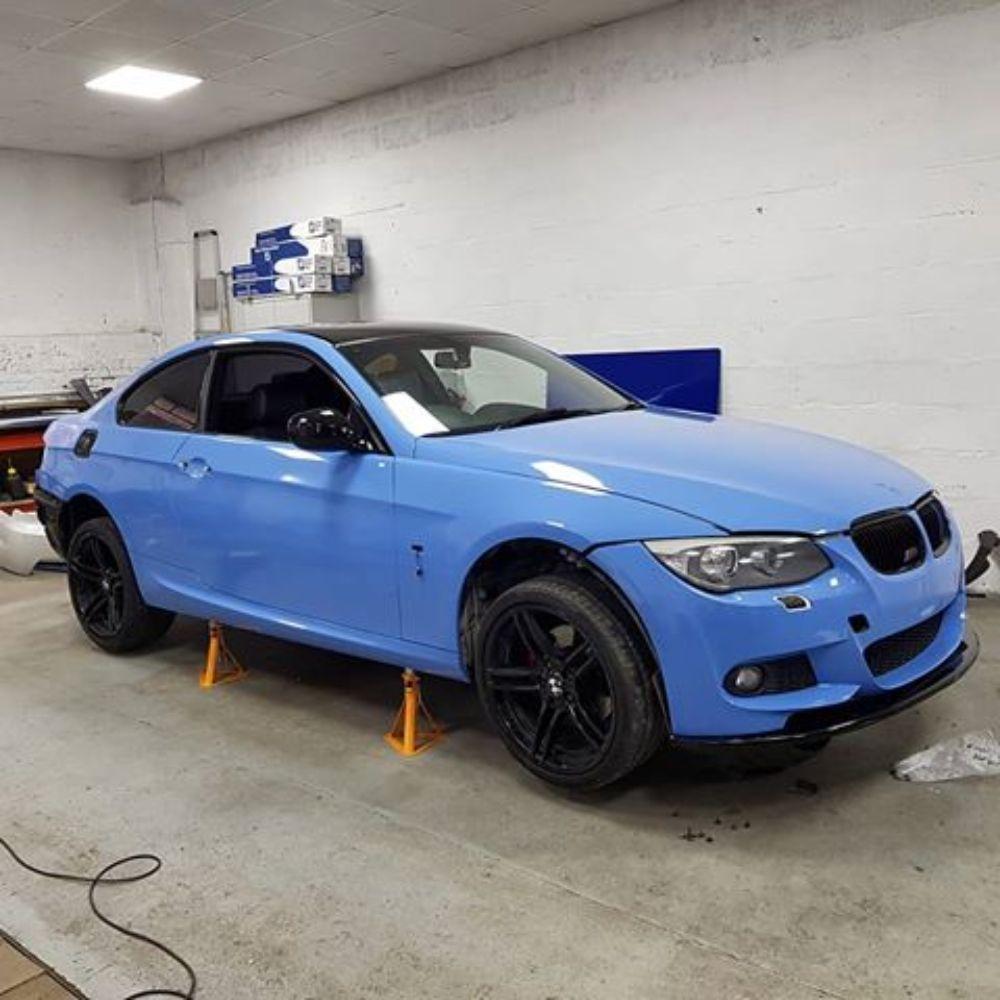 AVERY DENNISON SW900 SUPREME GLOSS SMOKY BLUE VINYL WRAP | SW900-612-O