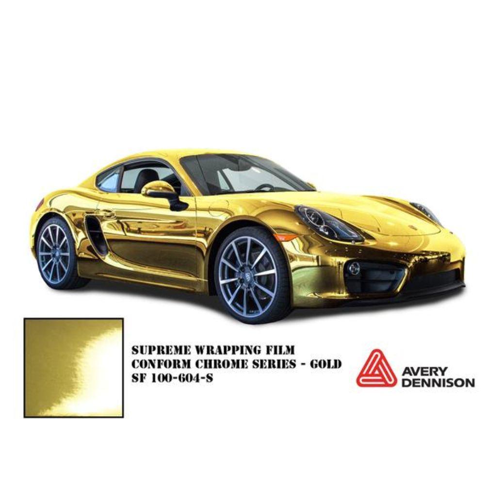 AVERY DENNISON GOLD CONFORM CHROME FLEXIBLE VINYL WRAP | SF100-604-S