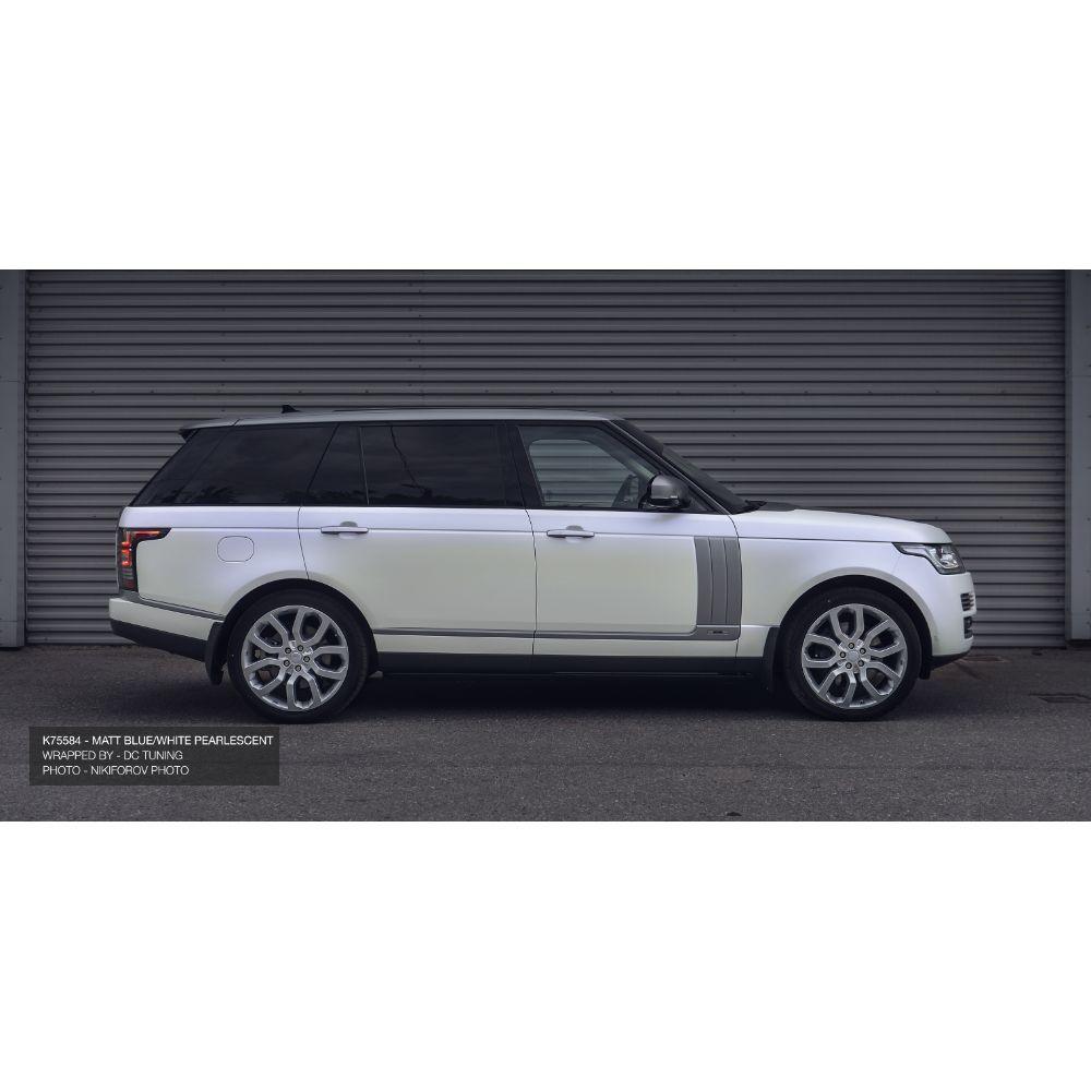 KPMF K75400 SERIES MATTE WHITE/BLUE PEARLESCENT VINYL WRAP | K75584