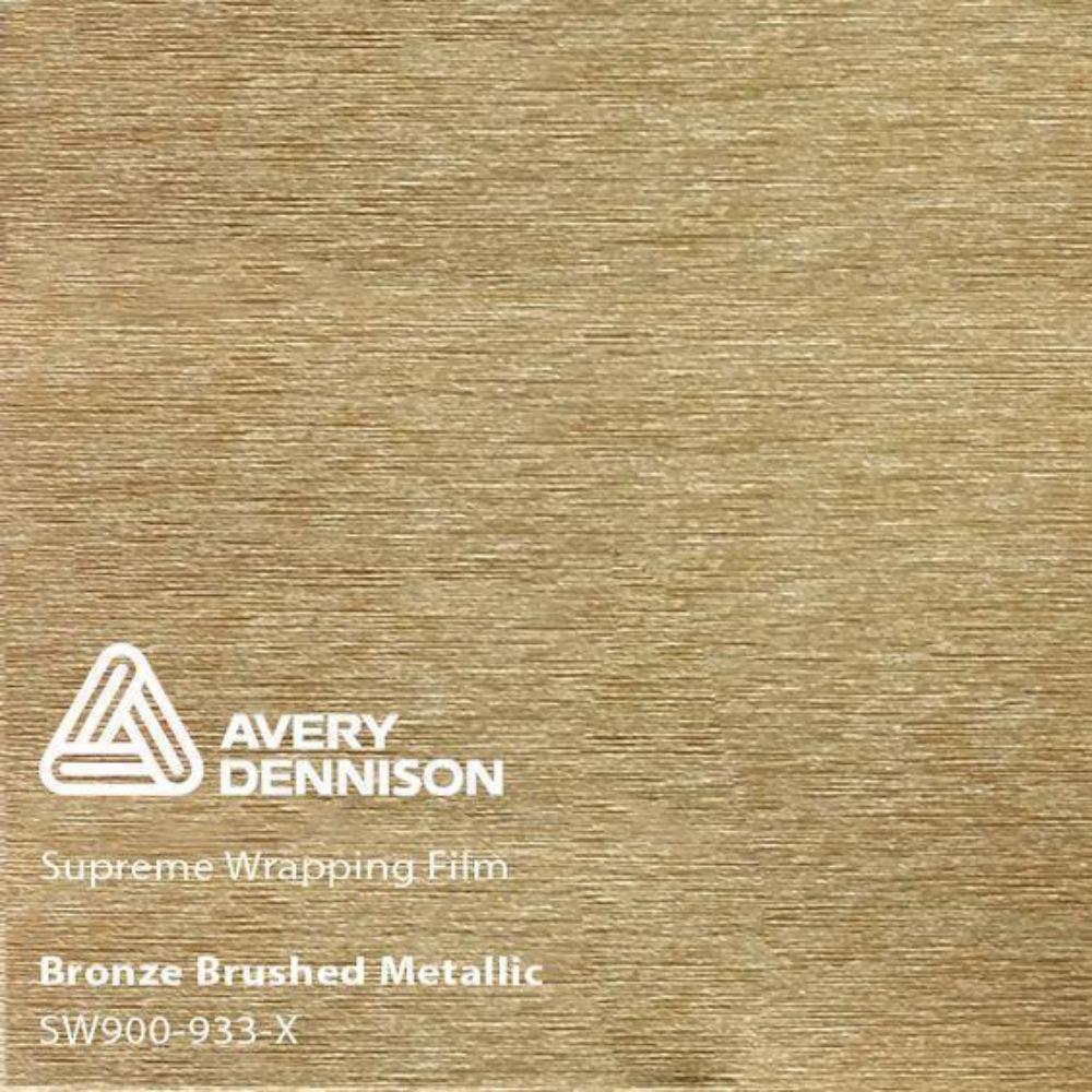AVERY DENNISON SW900 SUPREME BRUSHED BRONZE METALLIC VINYL WRAP | SW900-933-X