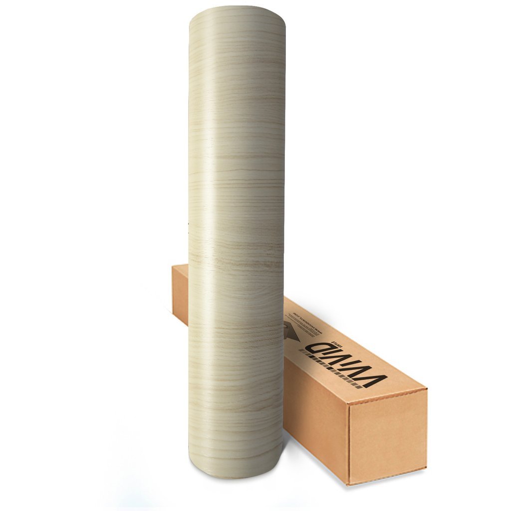VVIVID VINYL WHITE MAPLE WOOD GRAIN ARCHITECTURAL FILM