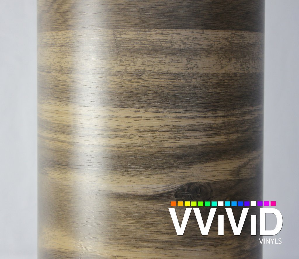 VVIVID VINYL MOUNTAIN OAK PLANKS WOOD GRAIN ARCHITECTURAL FILM