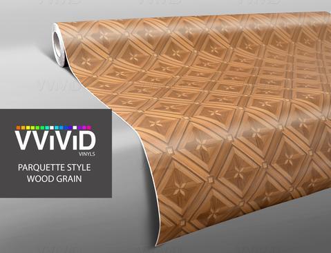 VVIVID VINYL PARQUETTE MOSAIC WOOD GRAIN ARCHITECTURAL FILM