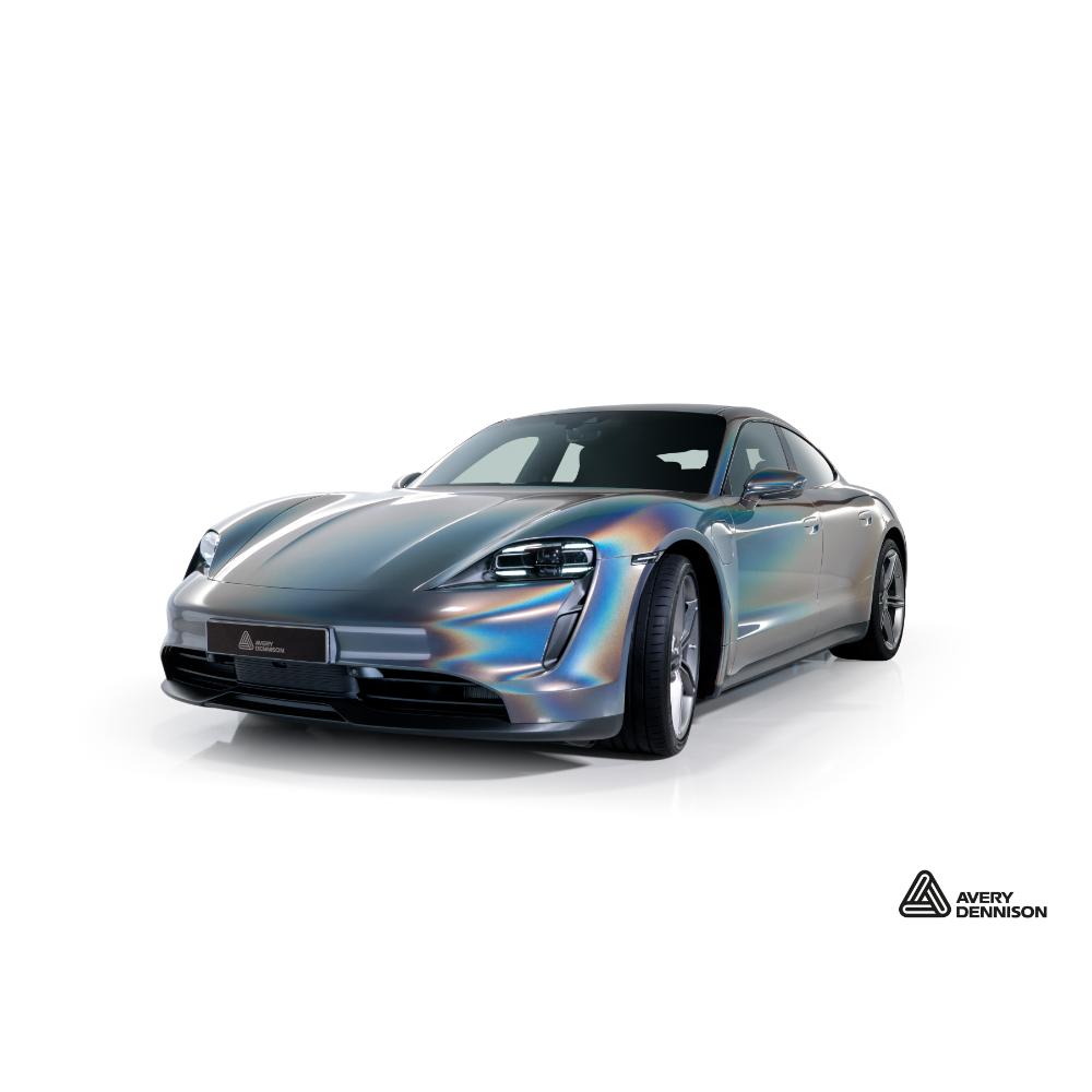 AVERY DENNISON SW900 SUPREME GLOSS METALLIC PRISMATIC GRAY VINYL WRAP | SW900-879-M