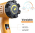 SEEKONE HEAT GUN | 1800W | 2-TEMP SETTING WITH OVERLOAD PROTECTION FOR CAR WRAPPING - VARIABLE TEMPERATURE CONTROL
