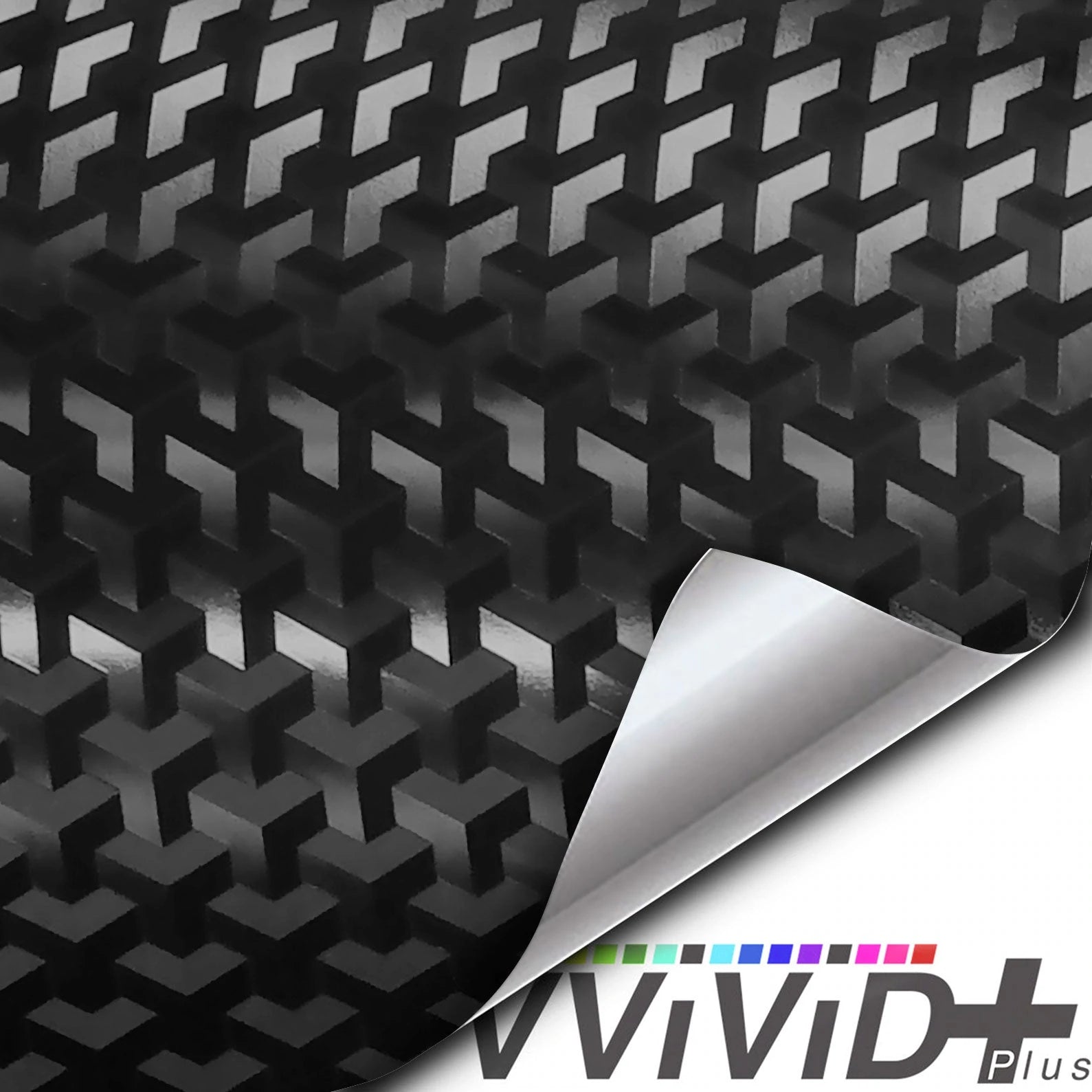 VVIVID VINYL 2022 VVIVID+ DESIGNER TRIANGLES BLACK CARBON FIBER - V481