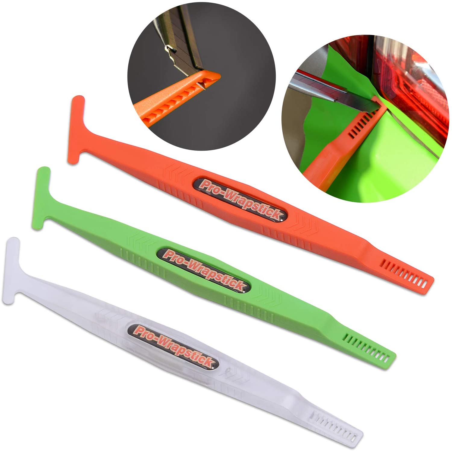 PRO-WRAPSTICK! MINI MICRO MAGNET SQUEEGEE - CLIPPER DESIGN - 3 DIFFERENT HARDNESS!