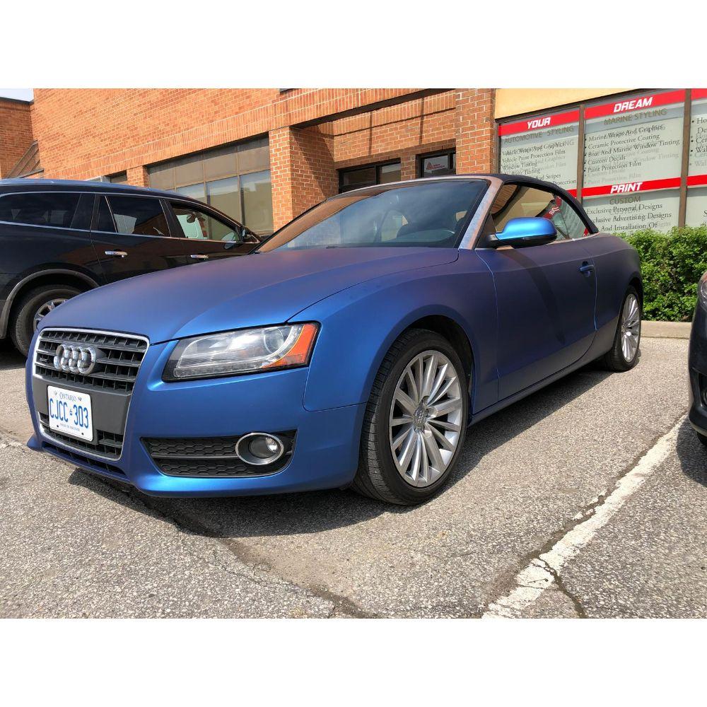 AVERY DENNISON SW900 SUPREME MATTE BLUE METALLIC VINYL WRAP | SW900-615-M