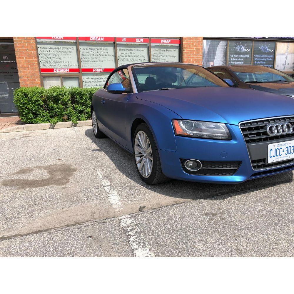 AVERY DENNISON SW900 SUPREME MATTE BLUE METALLIC VINYL WRAP | SW900-615-M