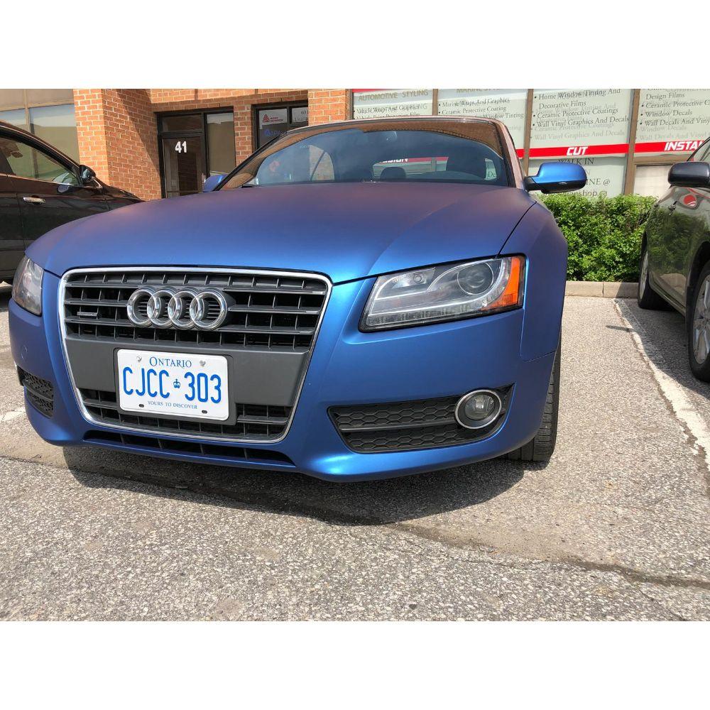 AVERY DENNISON SW900 SUPREME MATTE BLUE METALLIC VINYL WRAP | SW900-615-M