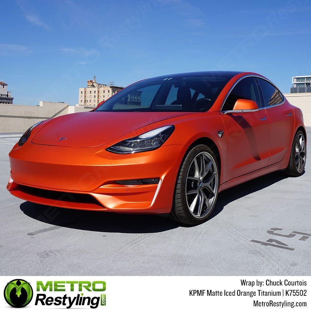 KPMF K75400 SERIES MATTE ICED ORANGE TITANIUM VINYL WRAP | K75502