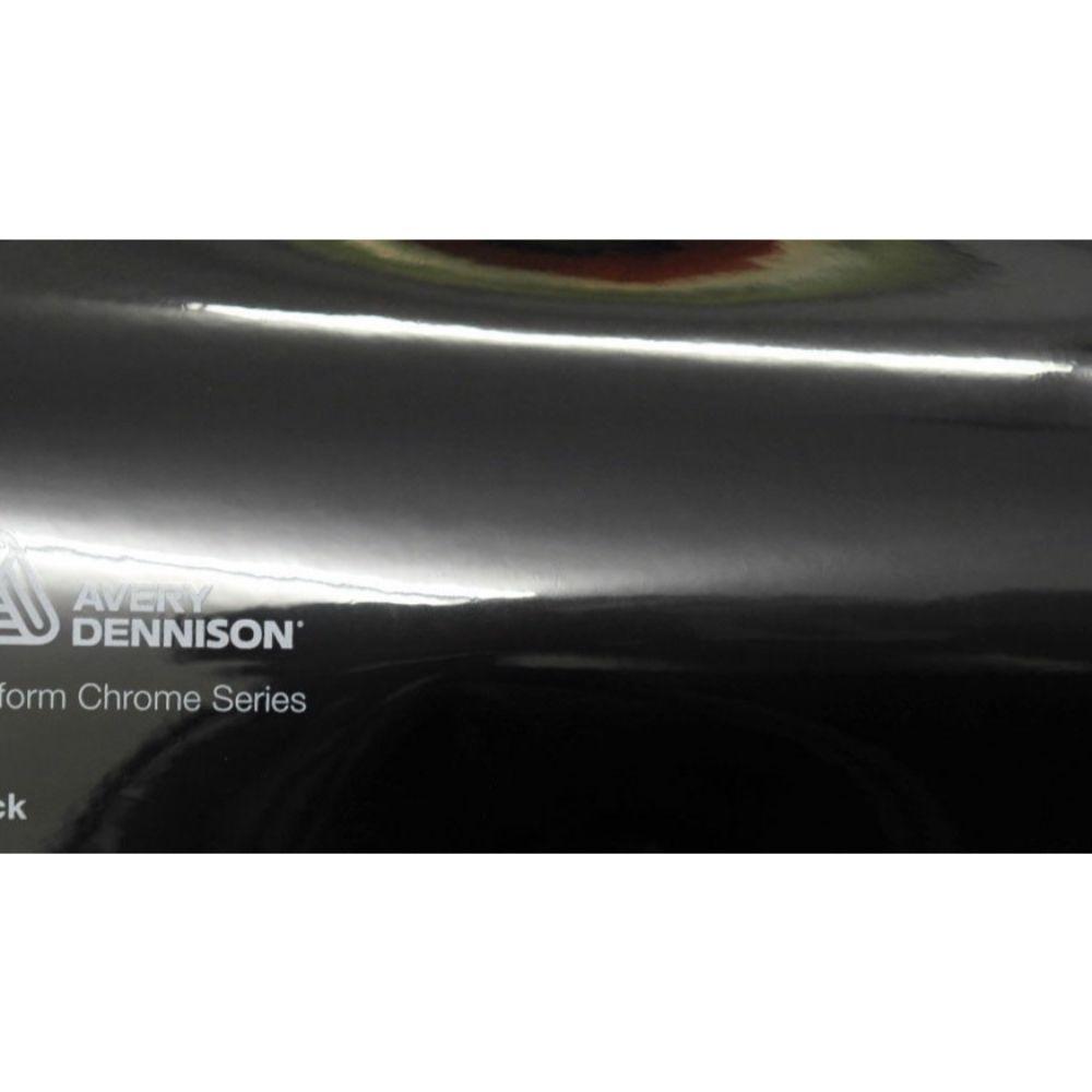 AVERY DENNISON BLACK CONFORM CHROME FLEXIBLE VINYL WRAP | SF100-196-S