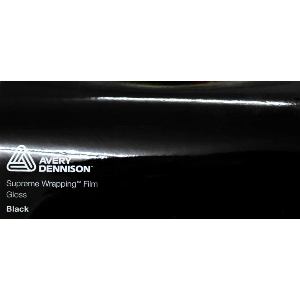 AVERY DENNISON SW900 SUPREME GLOSS BLACK VINYL WRAP | SW900-190-O