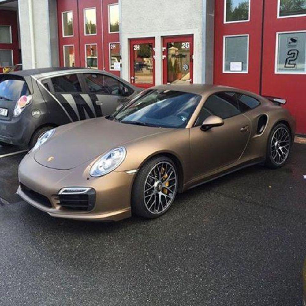 AVERY DENNISON SW900 SUPREME MATTE BROWN METALLIC VINYL WRAP | SW900-954-M