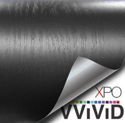 VVIVID VINYL STEALTH BLACK ASH WOOD GRAIN ARCHITECTURAL FILM | V125