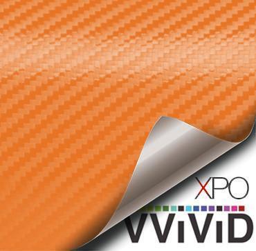 VVIVID VINYL XPO MATTE ORANGE DRY CARBON ARCHITECTURAL FILM ( INTERIOR USE ONLY )