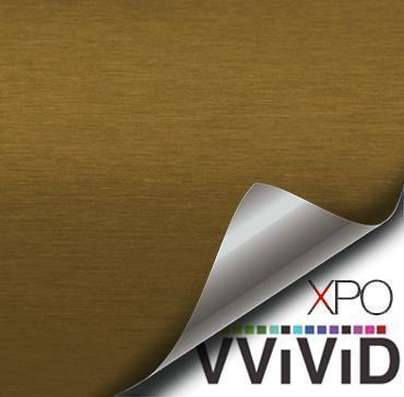 VVIVID VINYL XPO GOLD BRUSHED STEEL