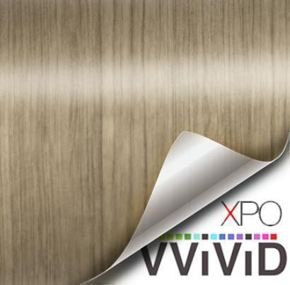 VVIVID VINYL LIGHT TEAK WOOD GRAIN ARCHITECTURAL FILM