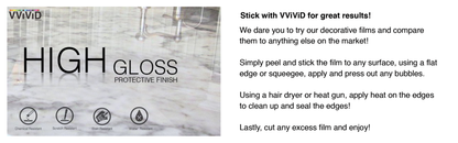VVIVID VINYL WHITE BLACK-VEINED MARBLE ARCHITECTURAL FILM