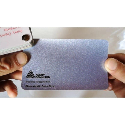 AVERY DENNISON SW900 SUPREME GLOSS SILVER DIAMOND VINYL WRAP | SW900-878-D