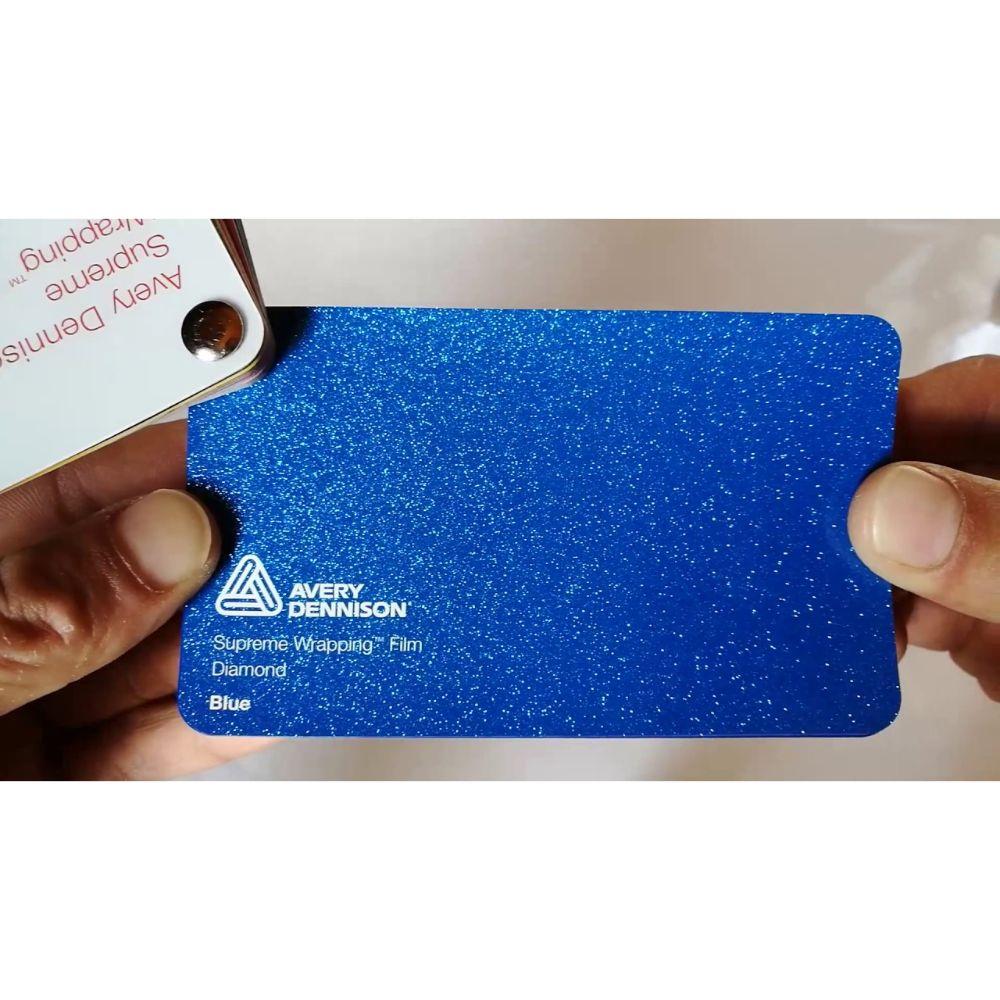 AVERY DENNISON SW900 SUPREME GLOSS BLUE DIAMOND VINYL WRAP | SW900-676-D