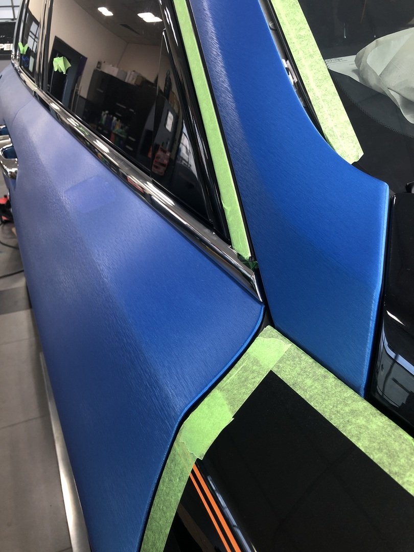 VVIVID VINYL XPO METALLIC BLUE BRUSHED STEEL
