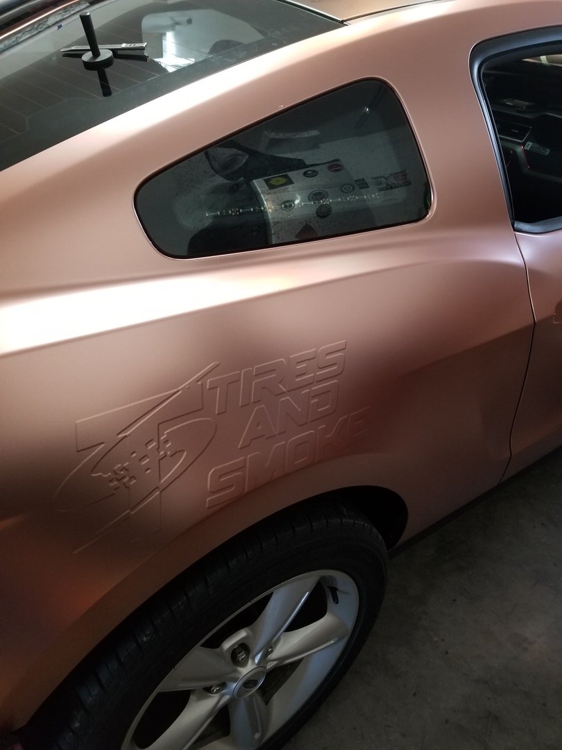 VVIVID VINYL 2018 VVIVID+ SATIN ROSE GOLD (CHROME POWDER METALLIC)