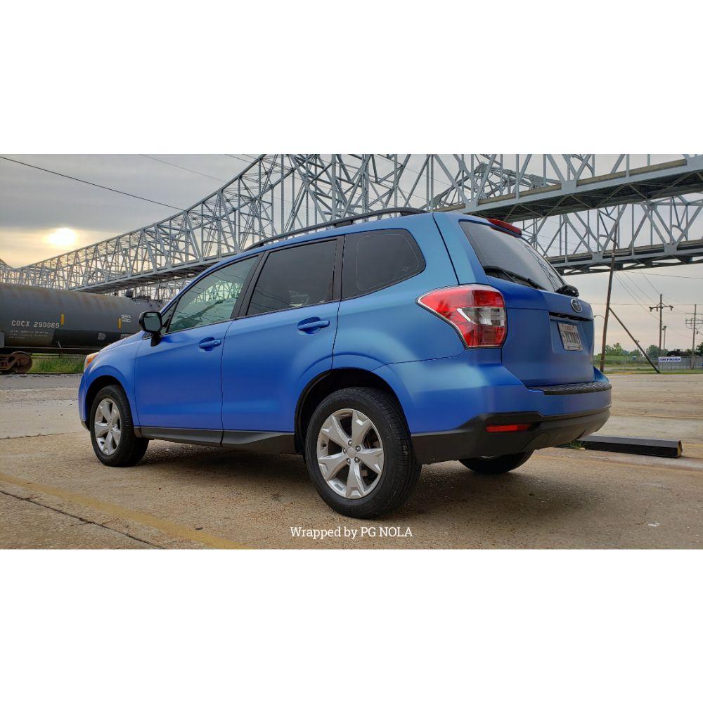 AVERY DENNISON SW900 SUPREME SATIN WAVE BLUE METALLIC VINYL WRAP | SW900-629-S