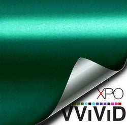 VVIVID VINYL XPO SATIN CHROME EMERALD DARK GREEN | V266